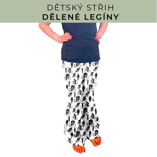 Dětský střih - Dělené legíny