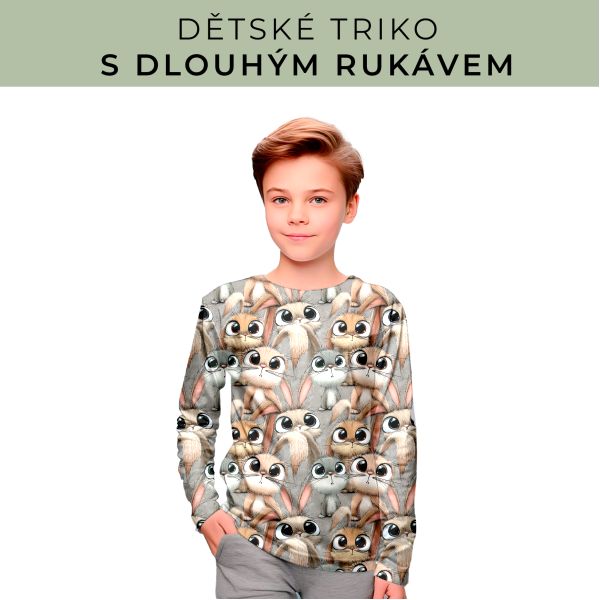 DĚTSKÝ střih - triko dlouhý rukáv