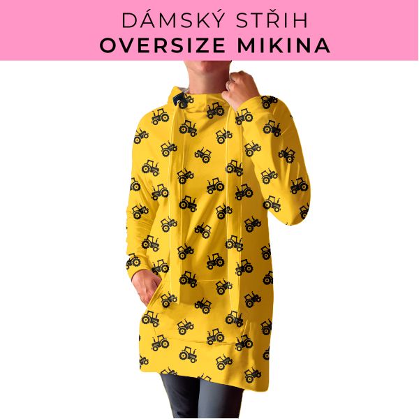 DÁMSKÝ střih - Oversize mikina