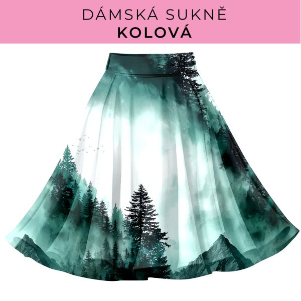 DÁMSKÝ střih - Kolová sukně