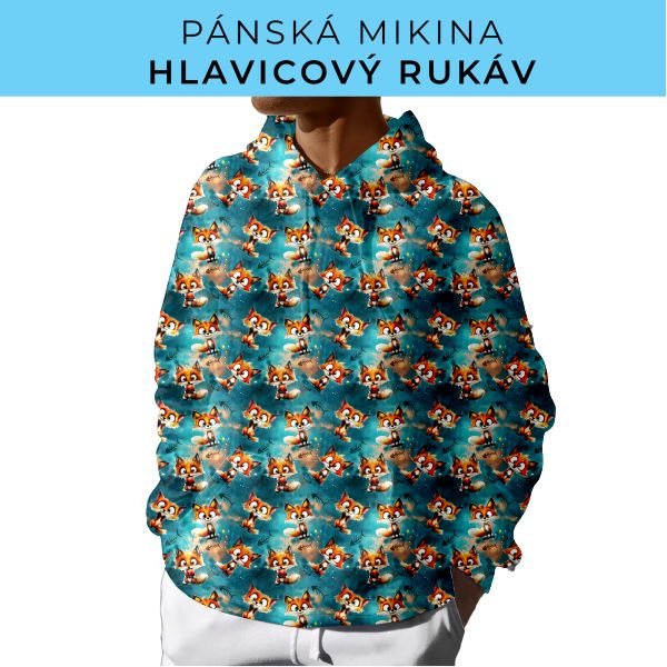 PÁNSKÝ střih - mikina s kapucí