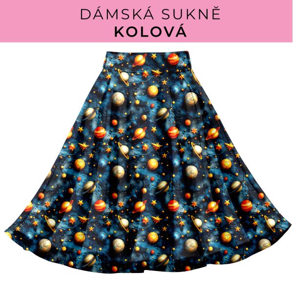 DÁMSKÝ střih - Kolová sukně