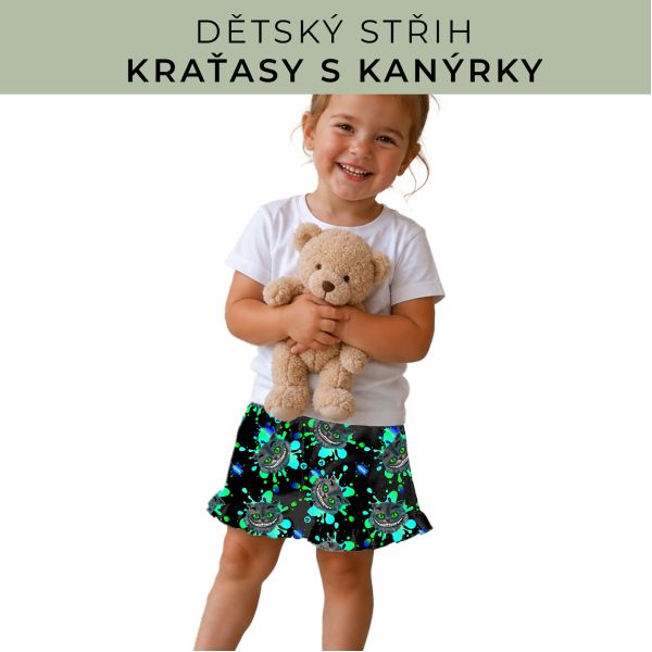 Dětský střih - Kraťásky s kanýrkem