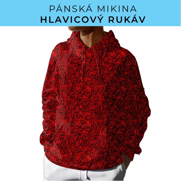 PÁNSKÝ střih - mikina s kapucí