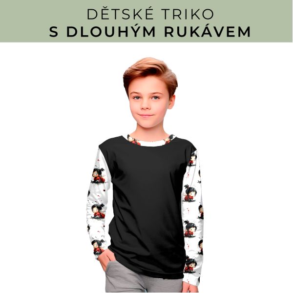 DĚTSKÝ střih - triko dlouhý rukáv