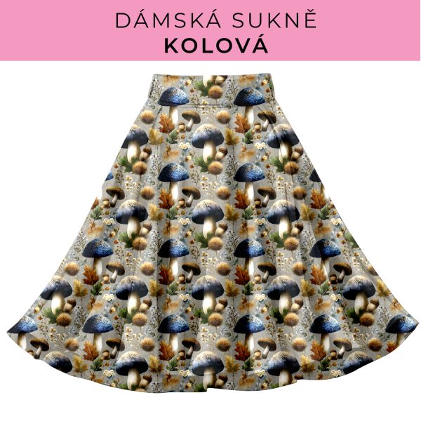 DÁMSKÝ střih - Kolová sukně