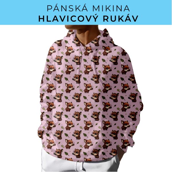 PÁNSKÝ střih - mikina s kapucí