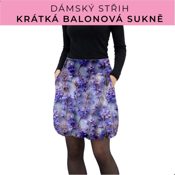 Dámský střih - balonová krátká sukně