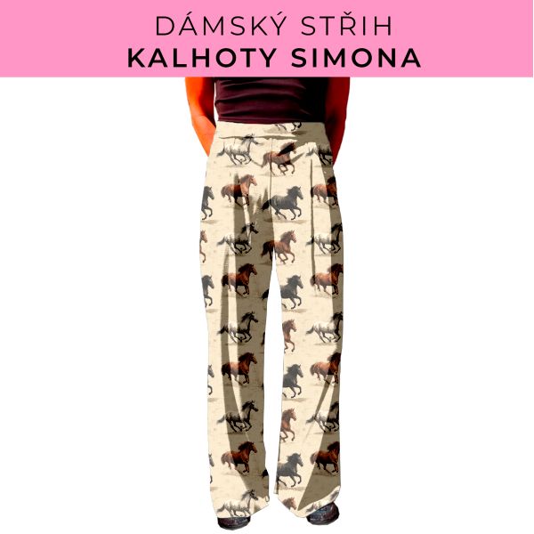 Dámský střih - kalhoty Simona