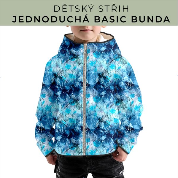 Dětský střih - jednoduchá dětská BASIC  bunda