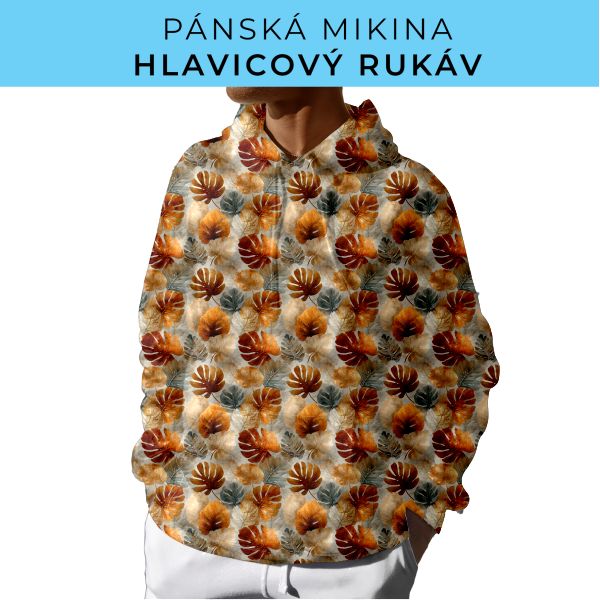 PÁNSKÝ střih - mikina s kapucí
