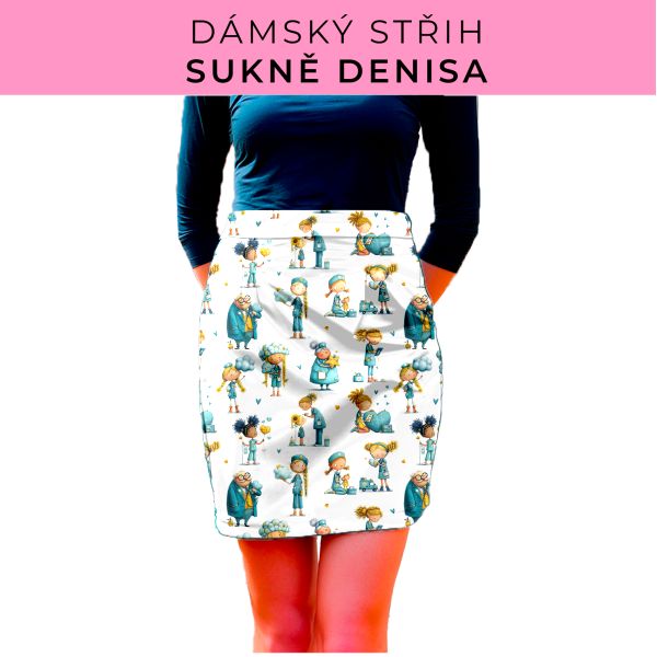 Dámský střih - Dámská sukně Denisa
