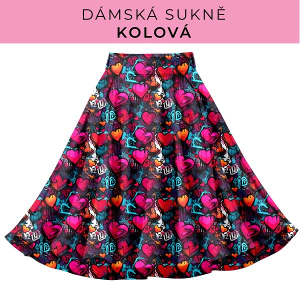 DÁMSKÝ střih - Kolová sukně
