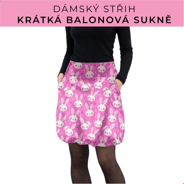 Dámský střih - balonová krátká sukně
