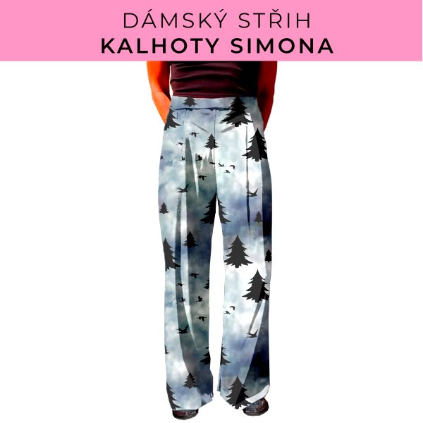 Dámský střih - kalhoty Simona