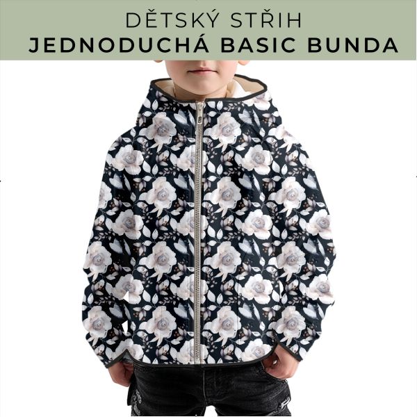 Dětský střih - jednoduchá dětská BASIC  bunda