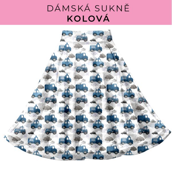 DÁMSKÝ střih - Kolová sukně