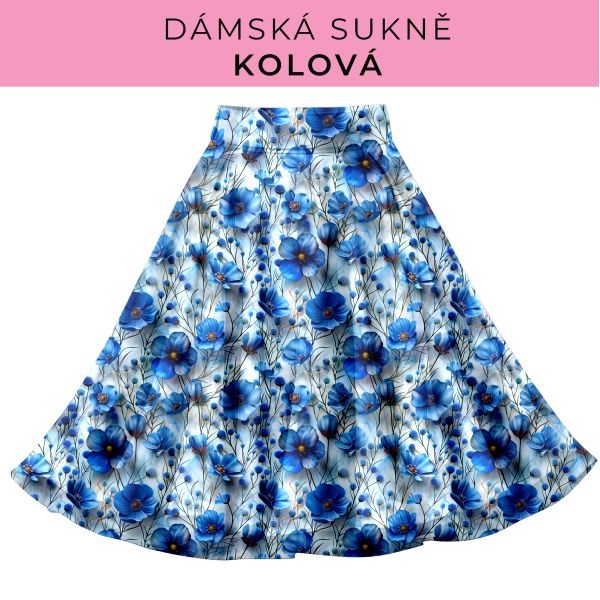 DÁMSKÝ střih - Kolová sukně