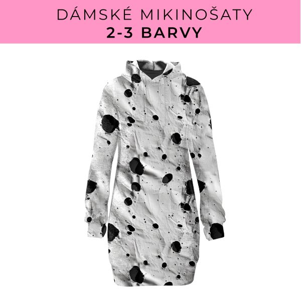 DÁMSKÝ střih - Mikinošaty 2-3 barvy