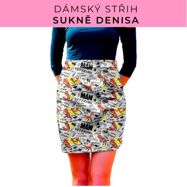 Dámský střih - Dámská sukně Denisa