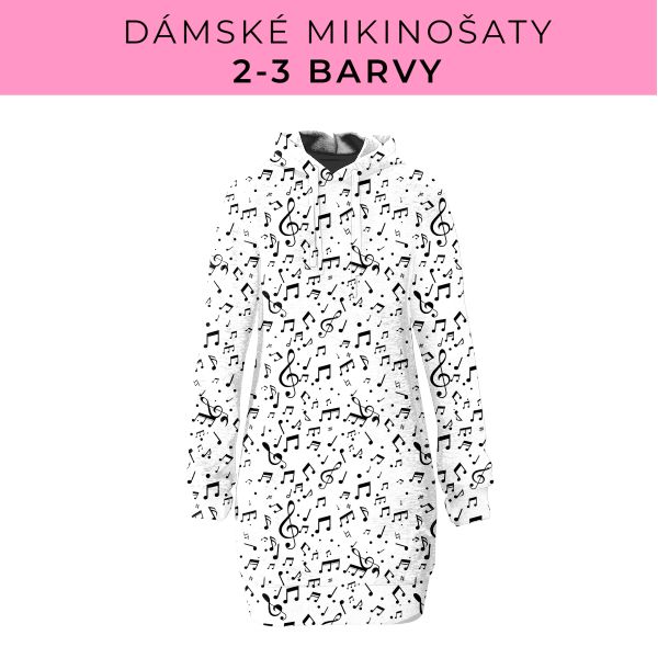 DÁMSKÝ střih - Mikinošaty 2-3 barvy