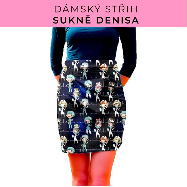 Dámský střih - Dámská sukně Denisa