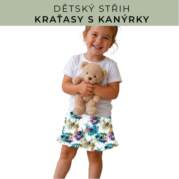 Dětský střih - Kraťásky s kanýrkem