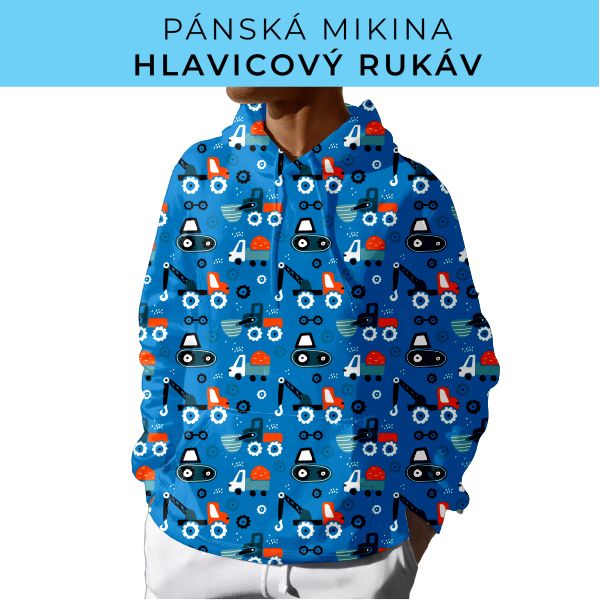 PÁNSKÝ střih - mikina s kapucí