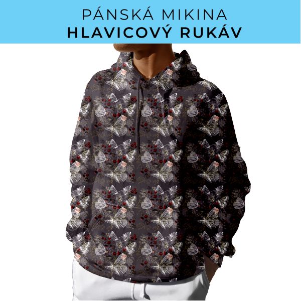 PÁNSKÝ střih - mikina s kapucí