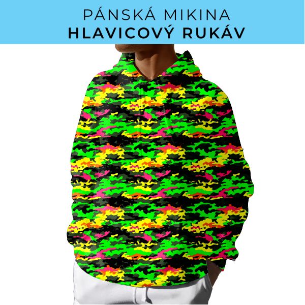 PÁNSKÝ střih - mikina s kapucí