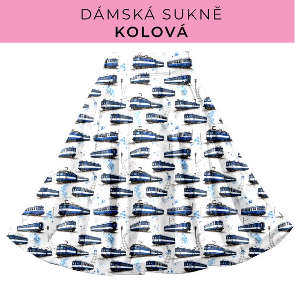 DÁMSKÝ střih - Kolová sukně