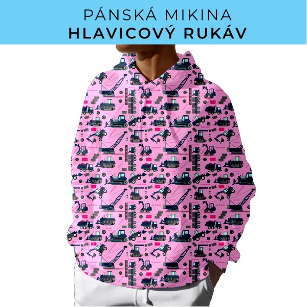PÁNSKÝ střih - mikina s kapucí