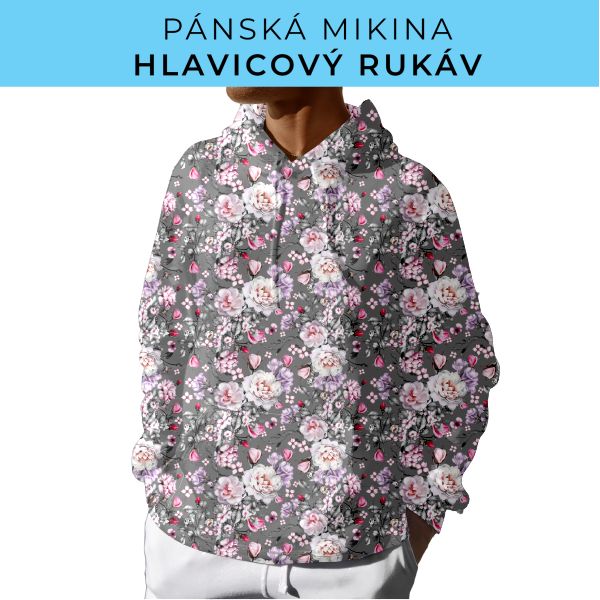 PÁNSKÝ střih - mikina s kapucí