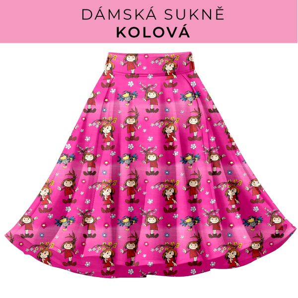 DÁMSKÝ střih - Kolová sukně