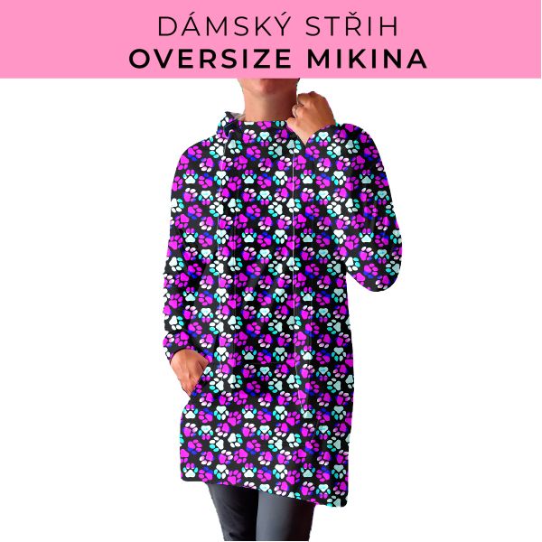 DÁMSKÝ střih - Oversize mikina