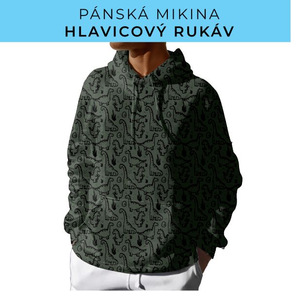 PÁNSKÝ střih - mikina s kapucí