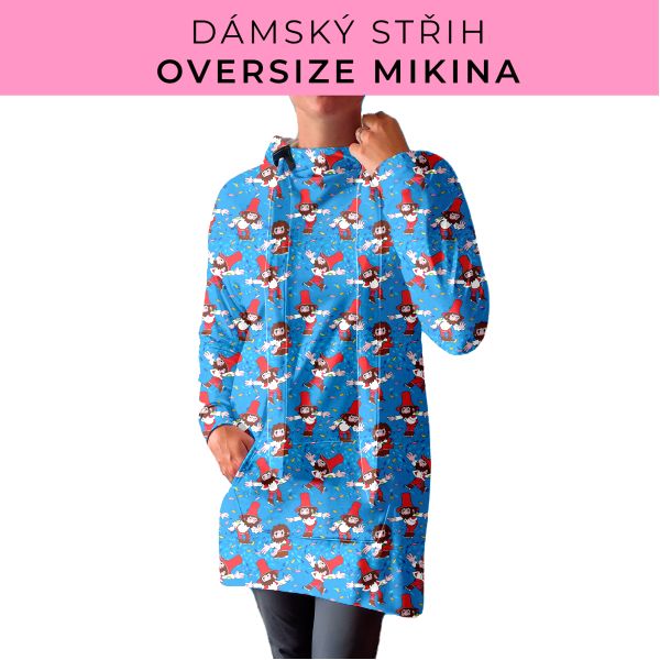 DÁMSKÝ střih - Oversize mikina