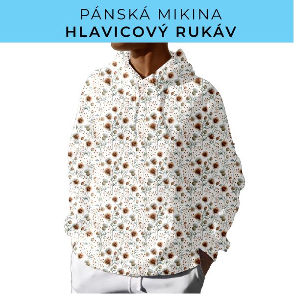 PÁNSKÝ střih - mikina s kapucí
