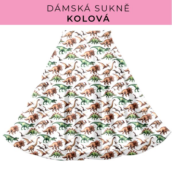 DÁMSKÝ střih - Kolová sukně
