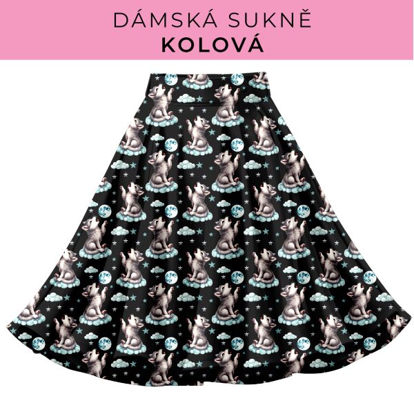 DÁMSKÝ střih - Kolová sukně