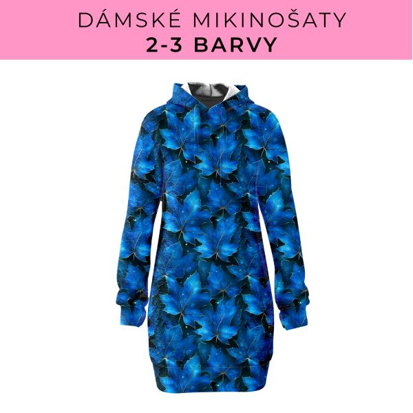 DÁMSKÝ střih - Mikinošaty 2-3 barvy