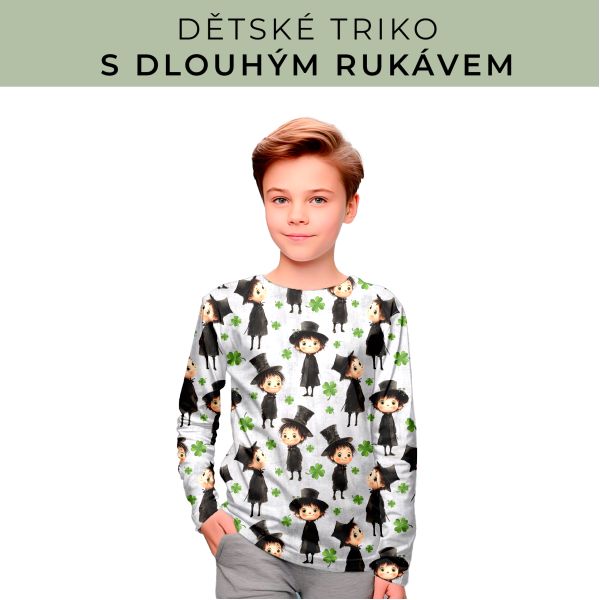 DĚTSKÝ střih - triko dlouhý rukáv