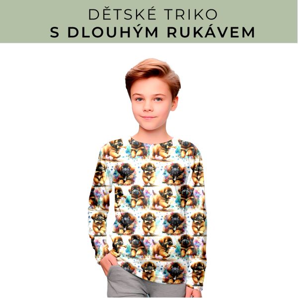DĚTSKÝ střih - triko dlouhý rukáv