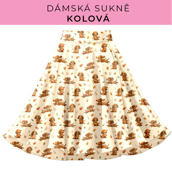 DÁMSKÝ střih - Kolová sukně