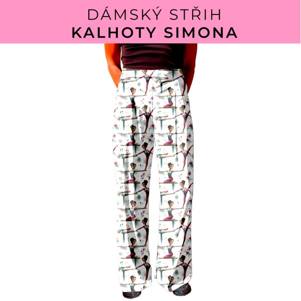 Dámský střih - kalhoty Simona