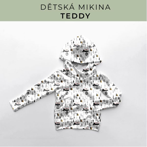 DĚTSKÝ střih - Mikina Teddy