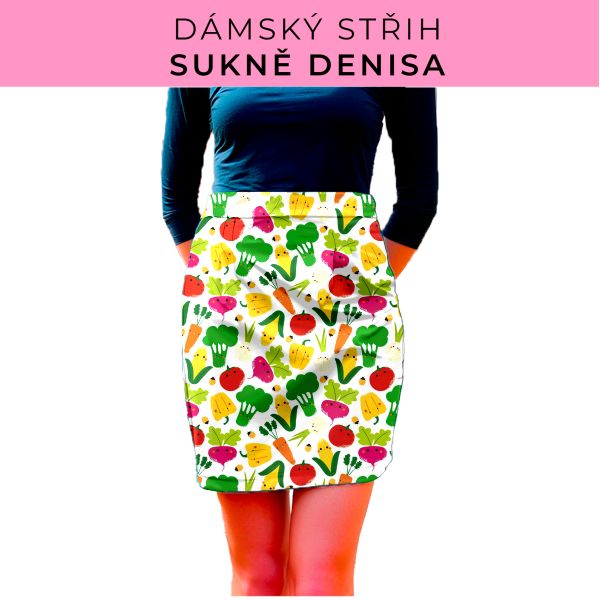 Dámský střih - Dámská sukně Denisa