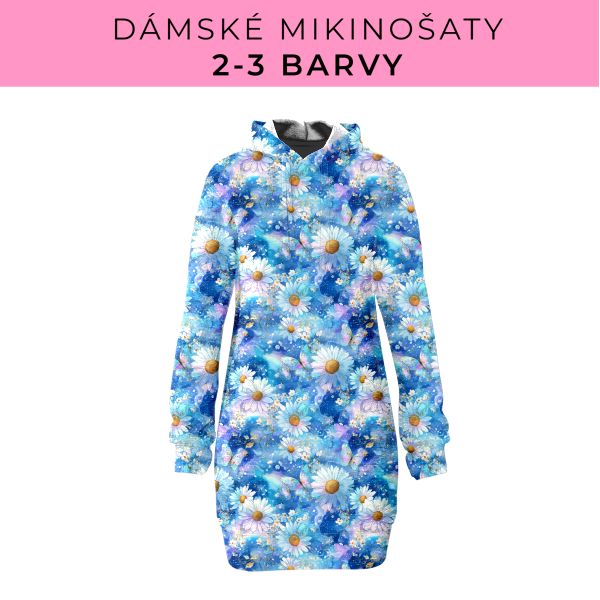 DÁMSKÝ střih - Mikinošaty 2-3 barvy