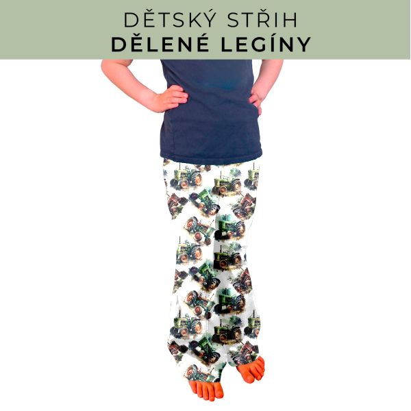 Dětský střih - Dělené legíny