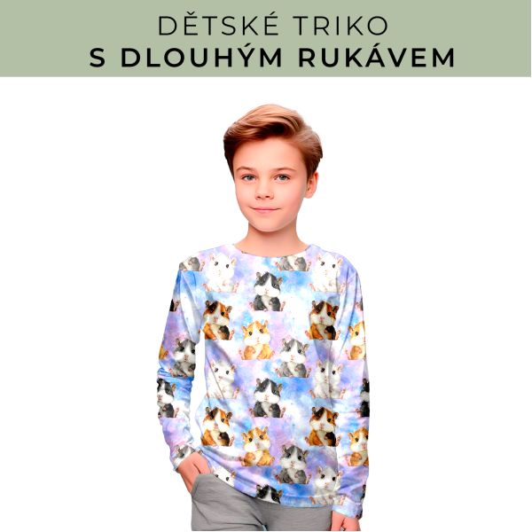 DĚTSKÝ střih - triko dlouhý rukáv